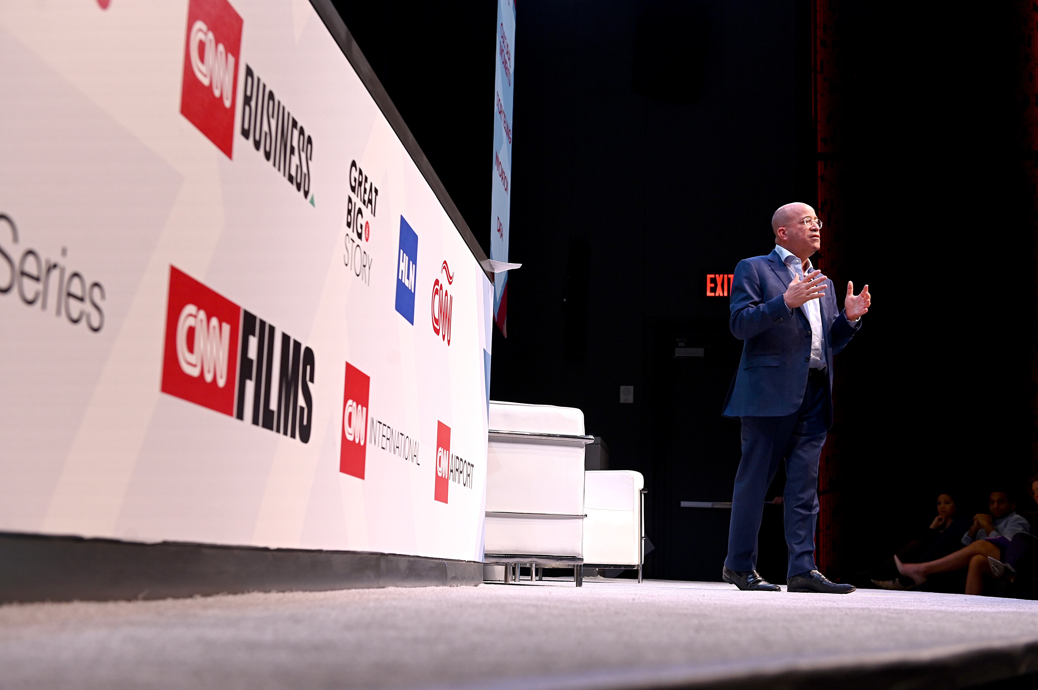 NEW YORK, NEW YORK - MARCH 05: Chairman, WarnerMedia New & Sports, President CNN Worldwide Jeff Zucker speaks onstage during CNN Experience on March 05, 2020 in New York City. 749078 CNN Experience (Photo by Mike Coppola/Getty Images for WarnerMedia)