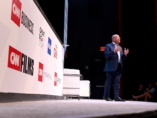 NEW YORK, NEW YORK - MARCH 05: Chairman, WarnerMedia New & Sports, President CNN Worldwide Jeff Zucker speaks onstage during CNN Experience on March 05, 2020 in New York City. 749078 CNN Experience (Photo by Mike Coppola/Getty Images for WarnerMedia)