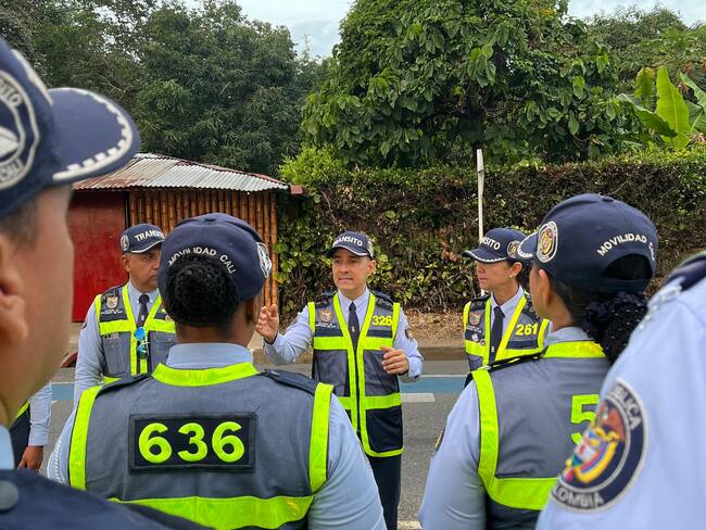 En lo corrido del año se han registrado al menos nueve ataques contra agentes de tránsito en Cali. Foto: Secretaria de Movilidad.