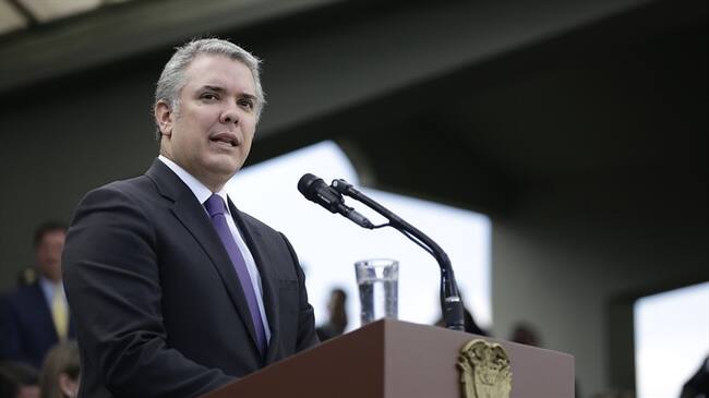 El presidente Iván Duque se refirió eal pronunciamiento de la Corte Constitucional sobre las objeciones a la Ley Estatutaria de la JEP. Foto: Colprensa