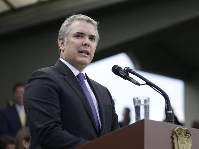 El presidente Iván Duque se refirió eal pronunciamiento de la Corte Constitucional sobre las objeciones a la Ley Estatutaria de la JEP. Foto: Colprensa