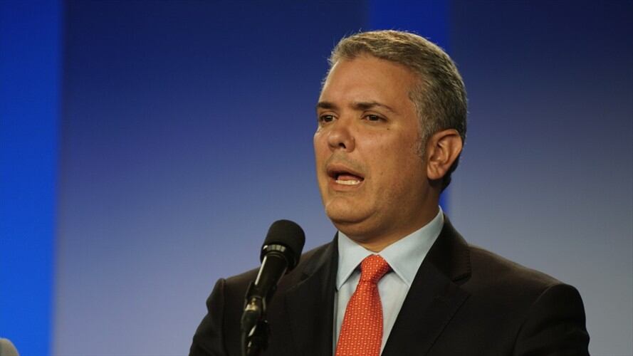 El presidente Iván Duque reiteró el llamado a la comunidad internacional para que capturen a los jefes del ELN. . Foto: Colprensa
