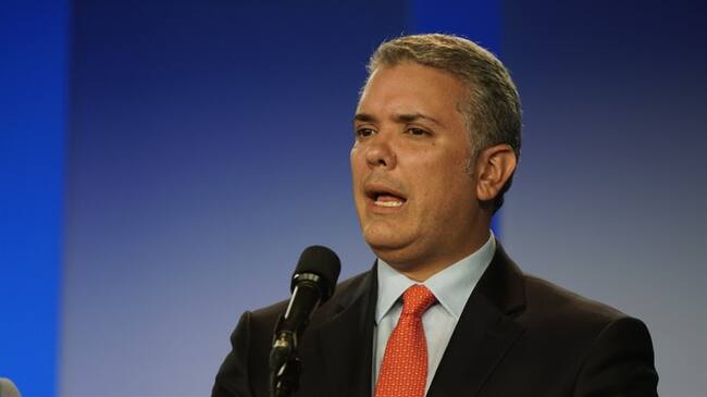 El presidente Iván Duque reiteró el llamado a la comunidad internacional para que capturen a los jefes del ELN. . Foto: Colprensa