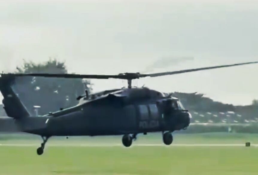 El operativo se desarrolló con participación de Policía Nacional, la Fuerza Aeroespacial y la Fiscalía. Crédito: Policía Nacional.