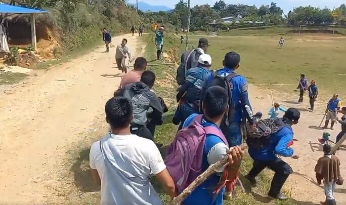 Confrontación | Crédito: Red de Apoyo Cauca.
