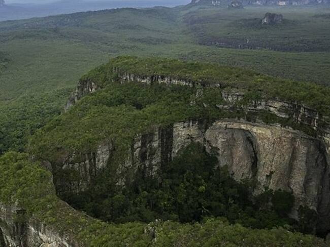 Parque Nacional Natural Serranía de Chiribiquete, ubicado entre los departamentos de Guaviare y Caquetá.. Foto: Colprensa