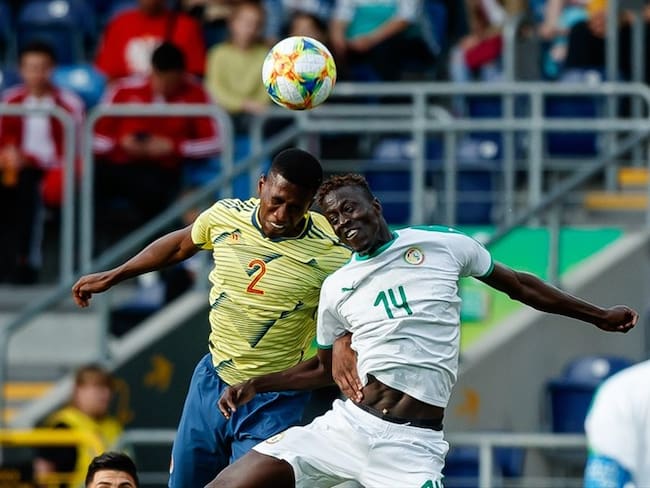 La selección Sub-20 de Colombia, que venía de brillar en el primer partido del Mundial ante la anfitriona Polonia, cayó 2-0 este domingo ante el subcampeón africano Senegal. Foto: Getty Images