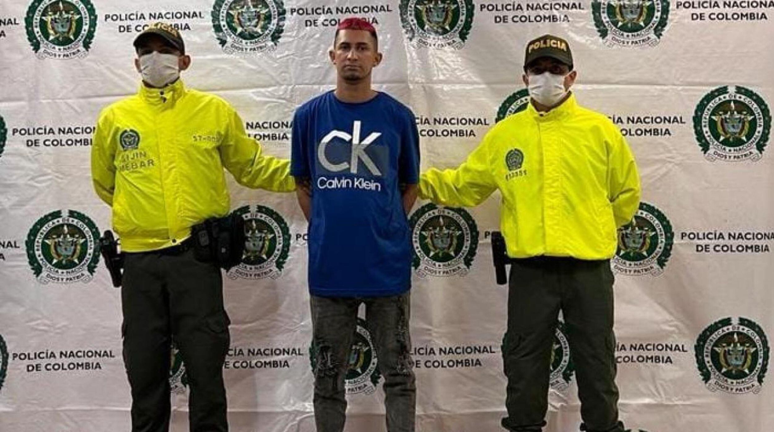 Captura de alias 'Aldair' tras operativo de la Policía. Foto: Cortesía, Fiscalía General de la Nación.