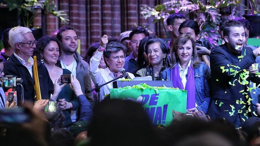 Claudia López fue elegida como la primera mujer alcaldesa de la capital de la República. Foto: Colprensa