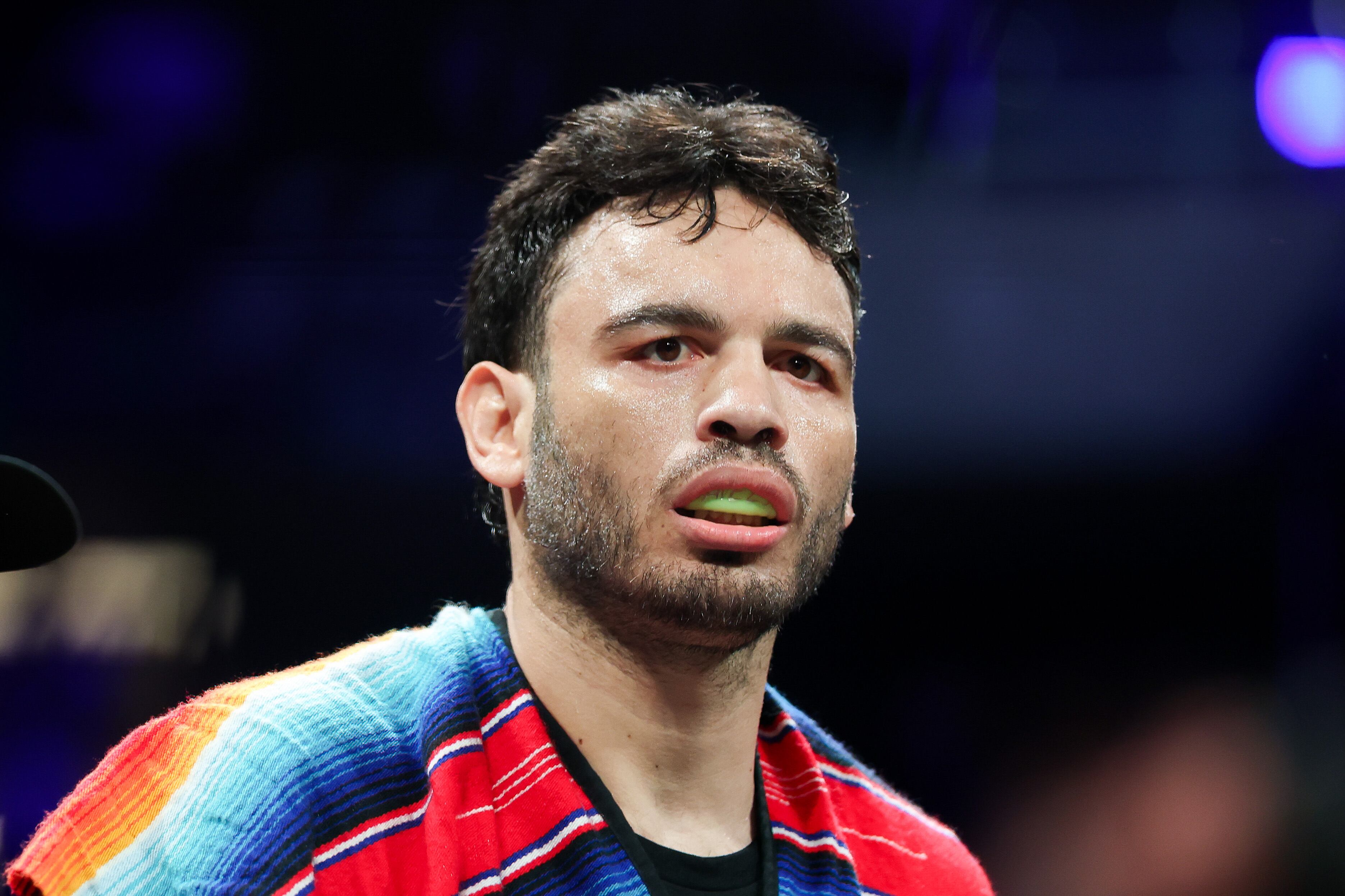 Julio Cesar Chavez Jr antes de su pelea contra Jake Paul, el 28 de junio de 2025 en Anaheim, California. (Foto de Cris Esqueda/Golden Boy/Getty Images)