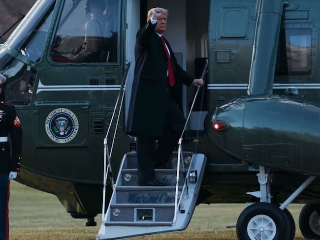 Donald Trump se despidió de su presidencia este 20 de enero de 2021. Foto: Getty Images