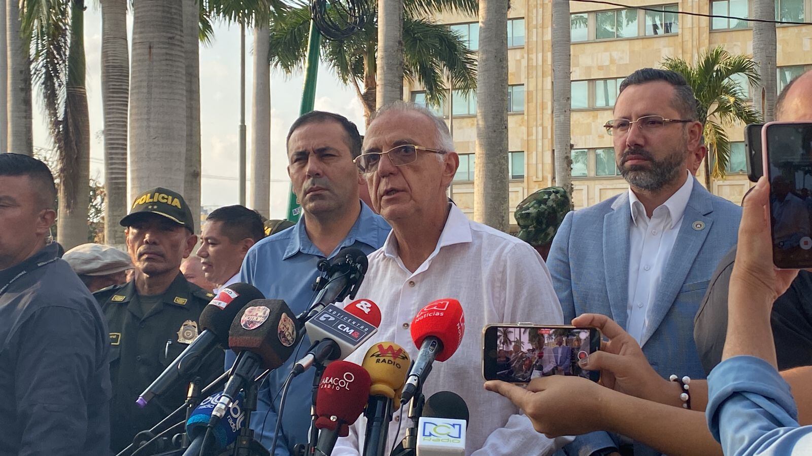 Ministro de defensa anunció la llegada de más pie de fuerza a Santander. Foto: W Radio