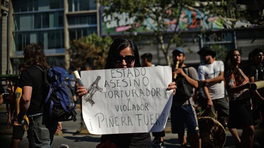 Manifestaciones en Chile. Foto: Getty Images