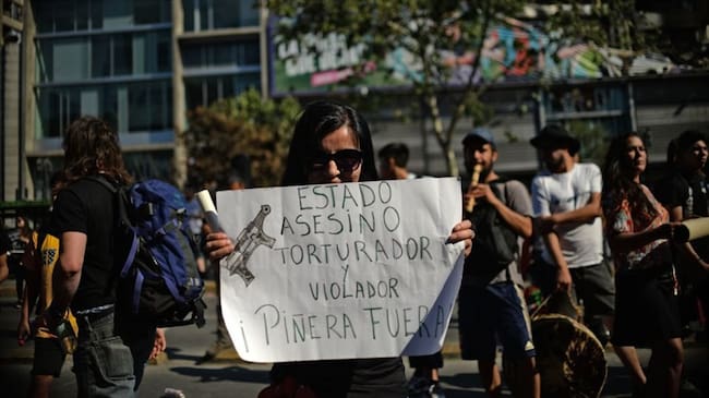 Manifestaciones en Chile. Foto: Getty Images