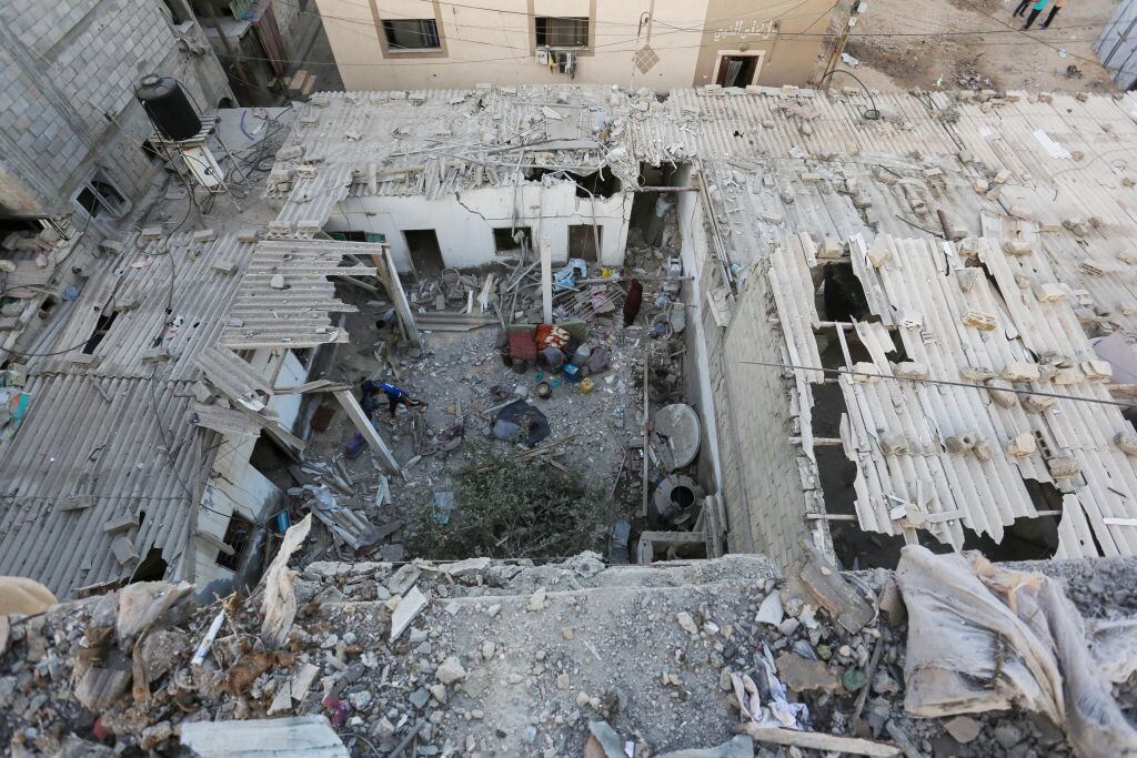 Israel y Gaza conflicto. (Photo by Ashraf Amra/Anadolu via Getty Images)