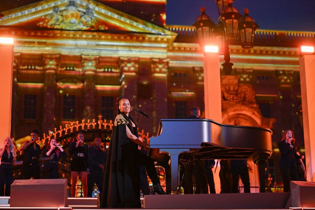 Alicia Keys en concierto por el Jubileo de Platino de la Reina Isabel II. (Photo by Jeff J Mitchell - WPA Pool/Getty Images)