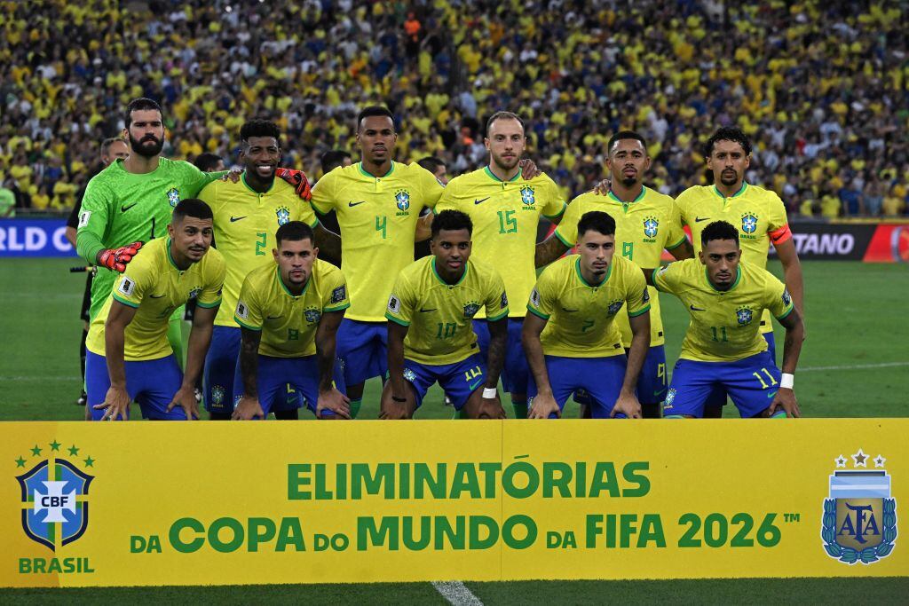 Jugadores de la selección de Brasil. Foto: CARL DE SOUZA/AFP/Getty Images
