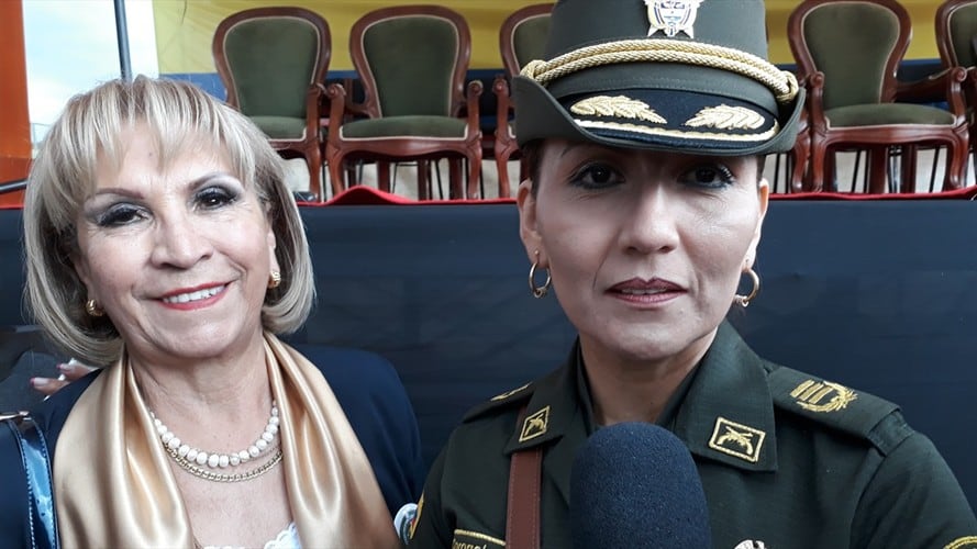 La coronel María Emma Caro Robles tomó el mando de la Policía Metropolitana de Tunja. Foto: Jorge Herrera (W Radio)