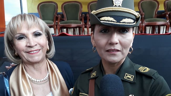 La coronel María Emma Caro Robles tomó el mando de la Policía Metropolitana de Tunja. Foto: Jorge Herrera (W Radio)