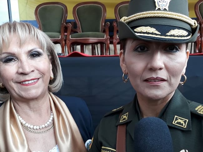 La coronel María Emma Caro Robles tomó el mando de la Policía Metropolitana de Tunja. Foto: Jorge Herrera (W Radio)