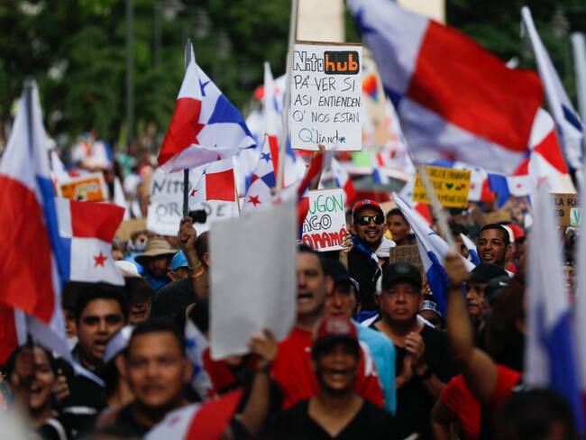 Manifestaciones en Panamá. Foto: Getty Images.