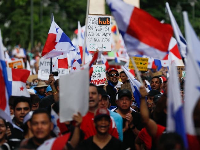 Manifestaciones en Panamá. Foto: Getty Images.