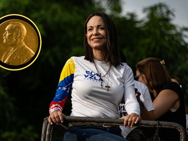 Premio Nobel. Foto: SSPL/Getty ImagesMaria Corina Machado. Foto: Alfredo Lasry R/Getty Images