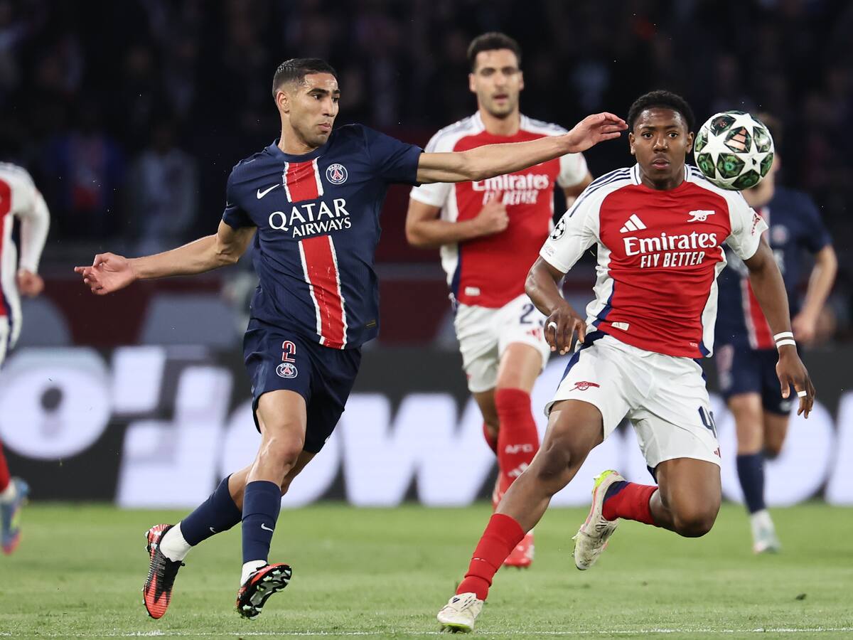 Video: “media vuelta y gol”, Achraf Hakimi convirtió el segundo gol del PSG ante el Arsenal
