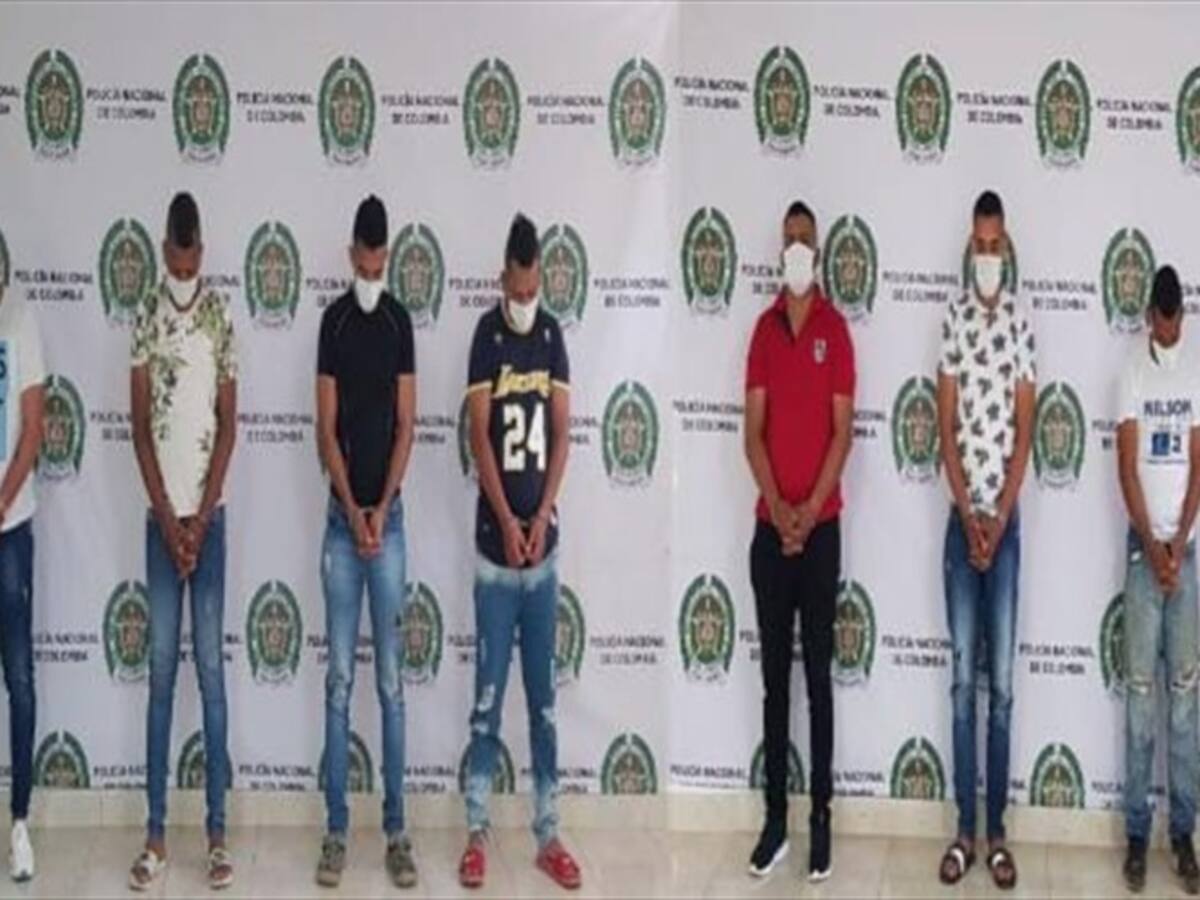 Capturan a ocho presuntos integrantes del Clan del Golfo en Montería