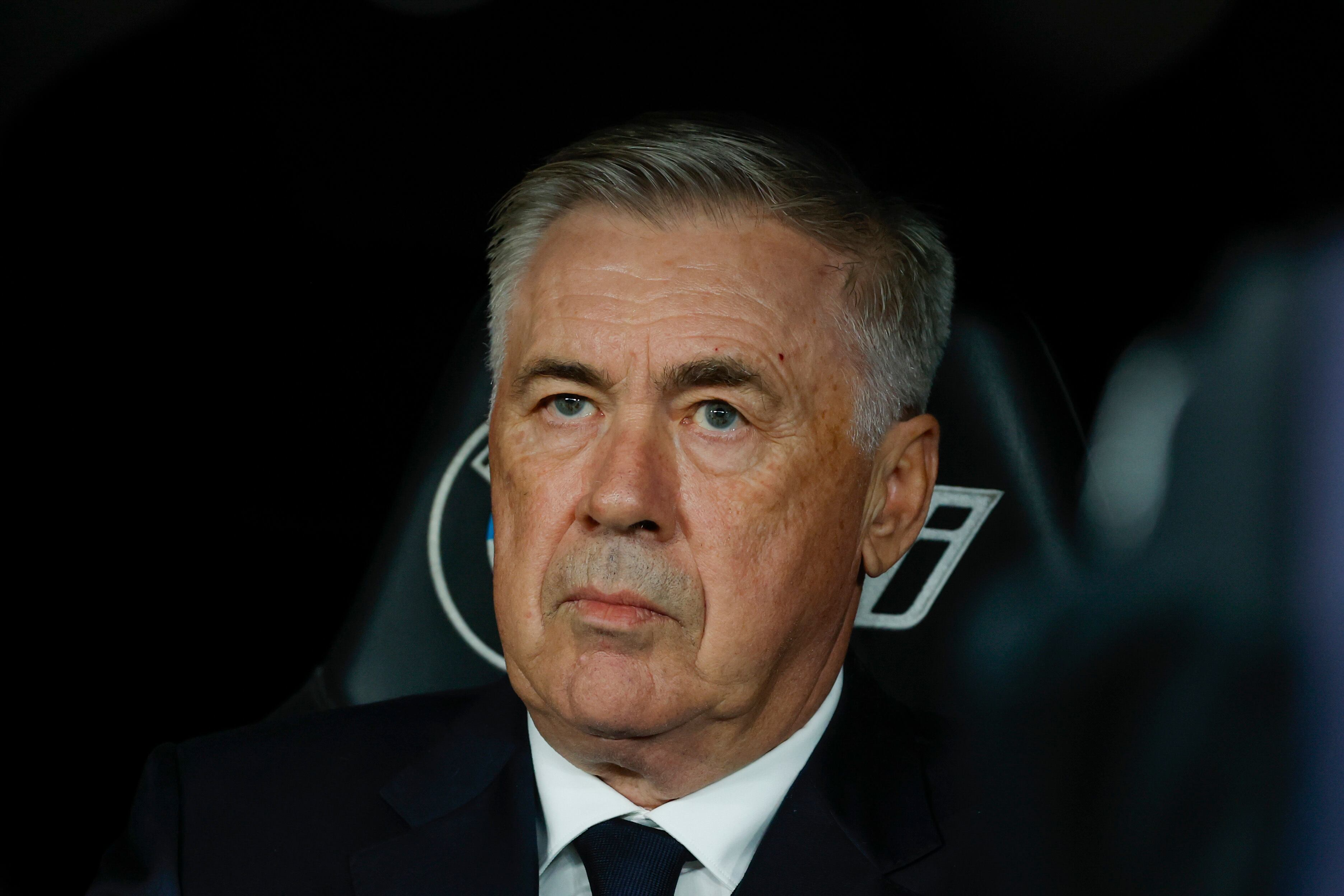 MADRID, 26/10/2024.- El entrenador del Real Madrid Carlo Ancelotti previo al partido de la jornada 11 de LaLiga EA Sports entre el Real Madrid y el FC Barcelona, este sábado en el estadio Santiago Bernabéu, en Madrid. EFE/ Juanjo Martín