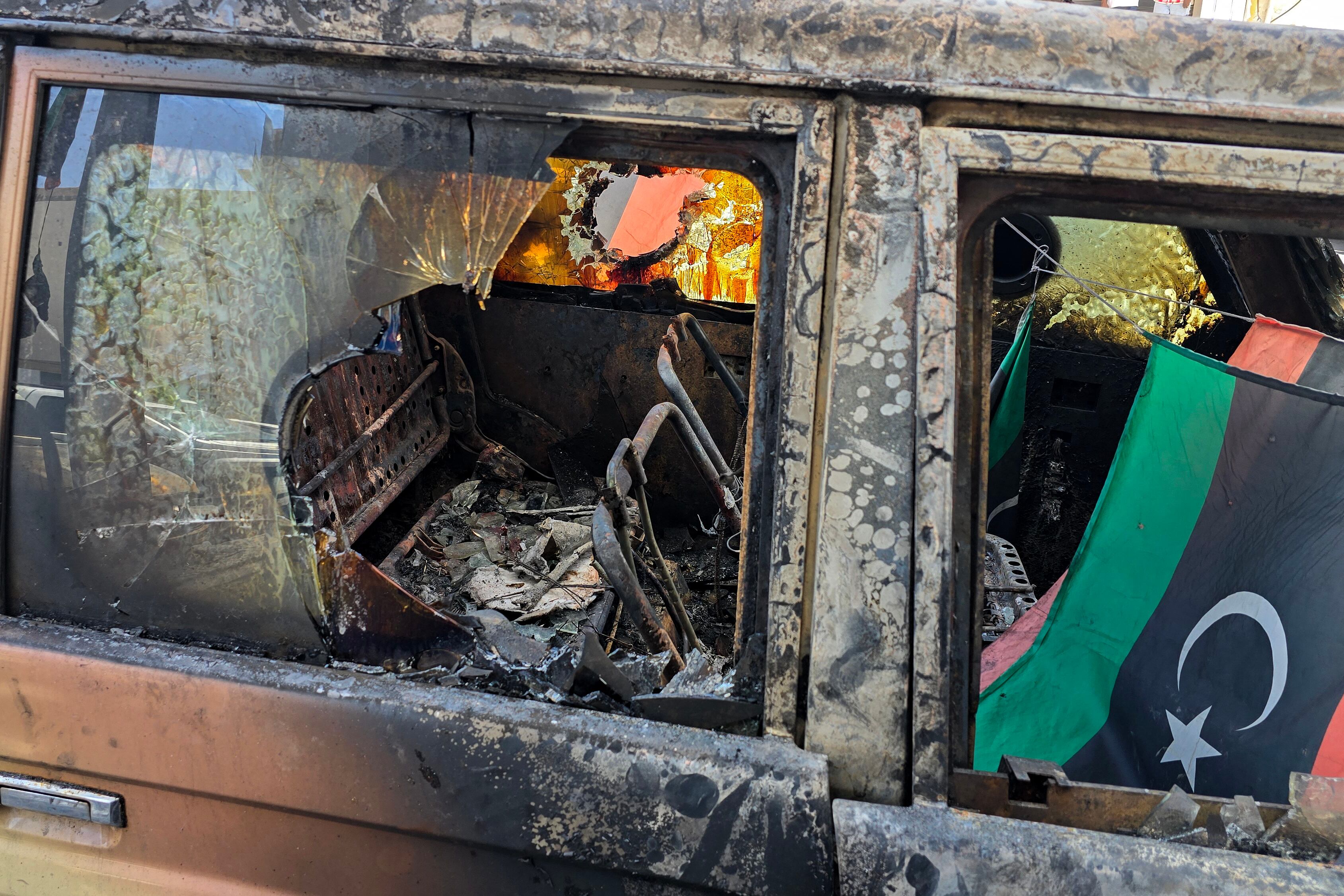 Enfrentamientos en Trípoli, Libia. Foto: MAHMUD TURKIA/AFP via Getty Images.       