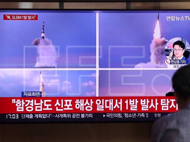 Imagen de referencia de misil de Corea del Norte. Foto: EFE.