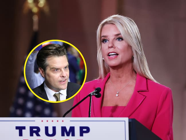 Pam Bondi y Matt Gaetz | Foto: GettyImages