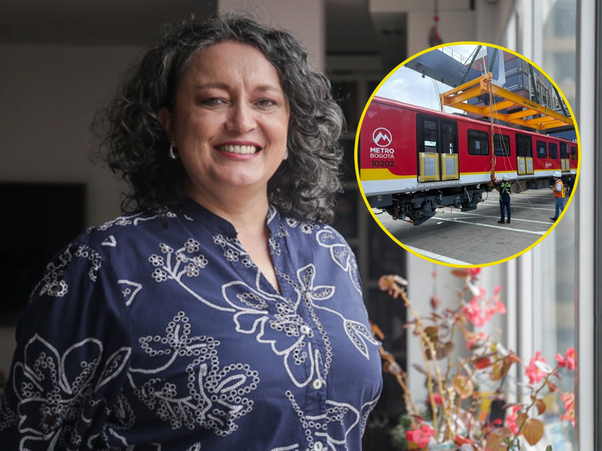 Angélica Lozano. Foto: X - Metro de Bogotá