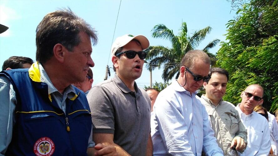 Visita de Marco Rubio a la zona de frontera con Venezuela. Foto: Audrey Carrillo
