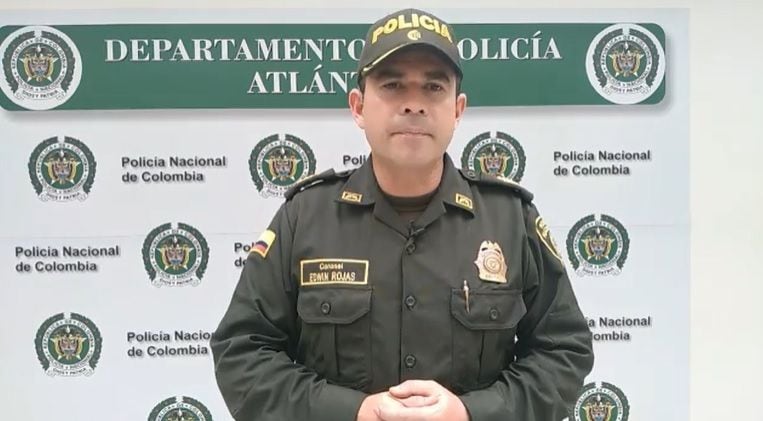 Coronel Edwin Rojas, Subcomandante de la Policía del Atlántico afirmó que se inició la investigación del caso. Foto: Policía del Atlántico.