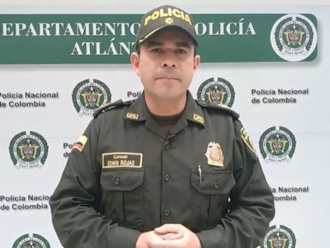 Coronel Edwin Rojas, Subcomandante de la Policía del Atlántico afirmó que se inició la investigación del caso. Foto: Policía del Atlántico.
