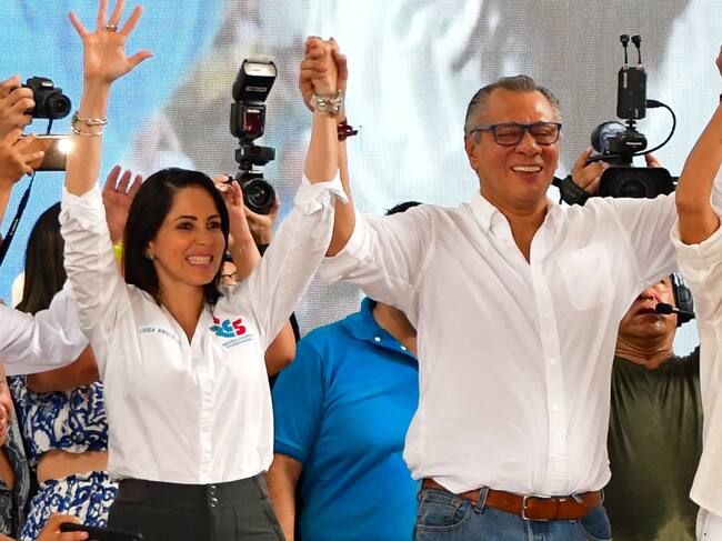 Luisa González y Jorge Glas | Foto: EFE
