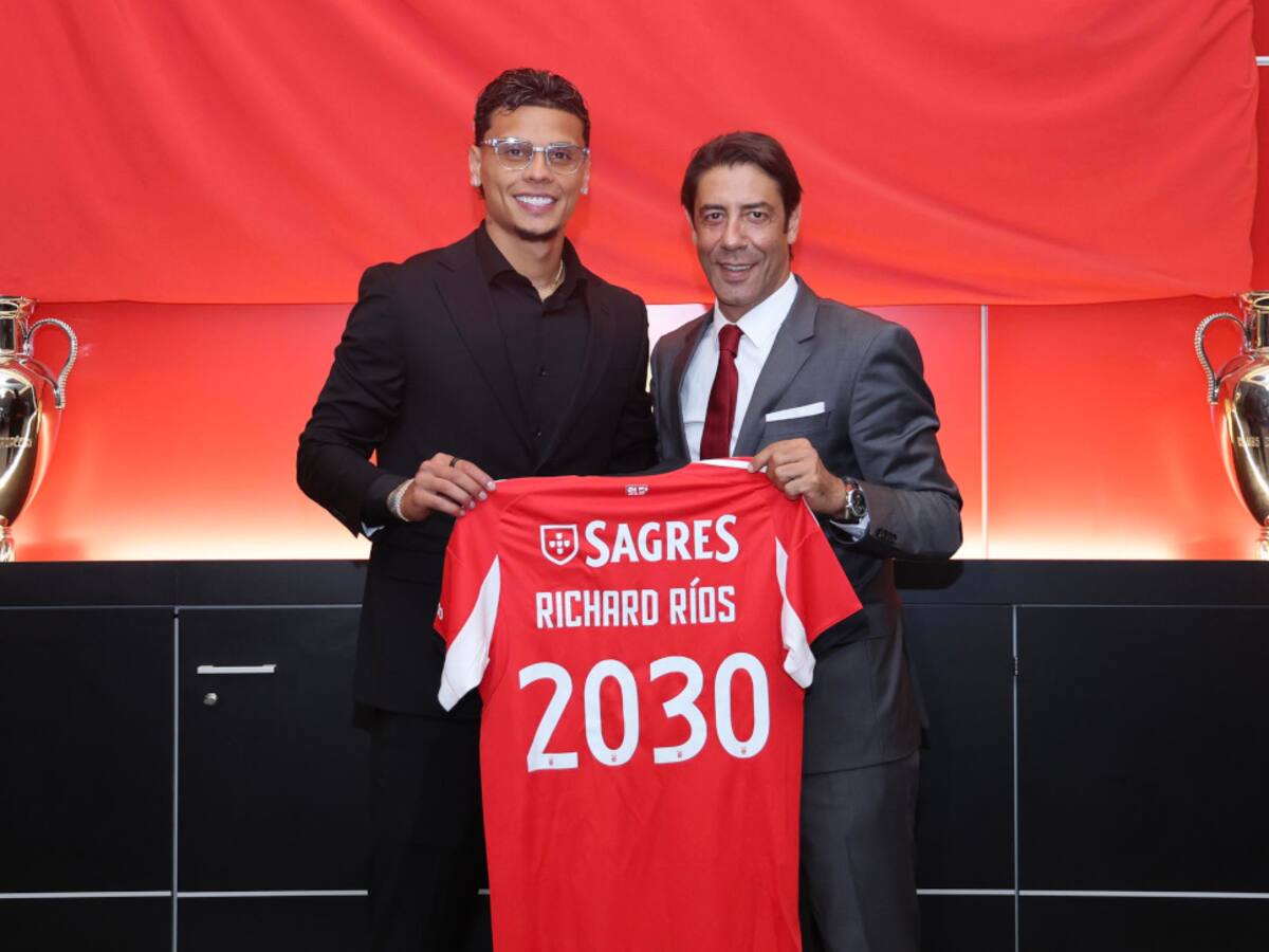 Richard Ríos es presentado por el Benfica: Tendrá cláusula de 100 millones de euros