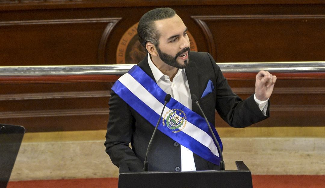 El presidente de El Salvador, Nayib Bukele