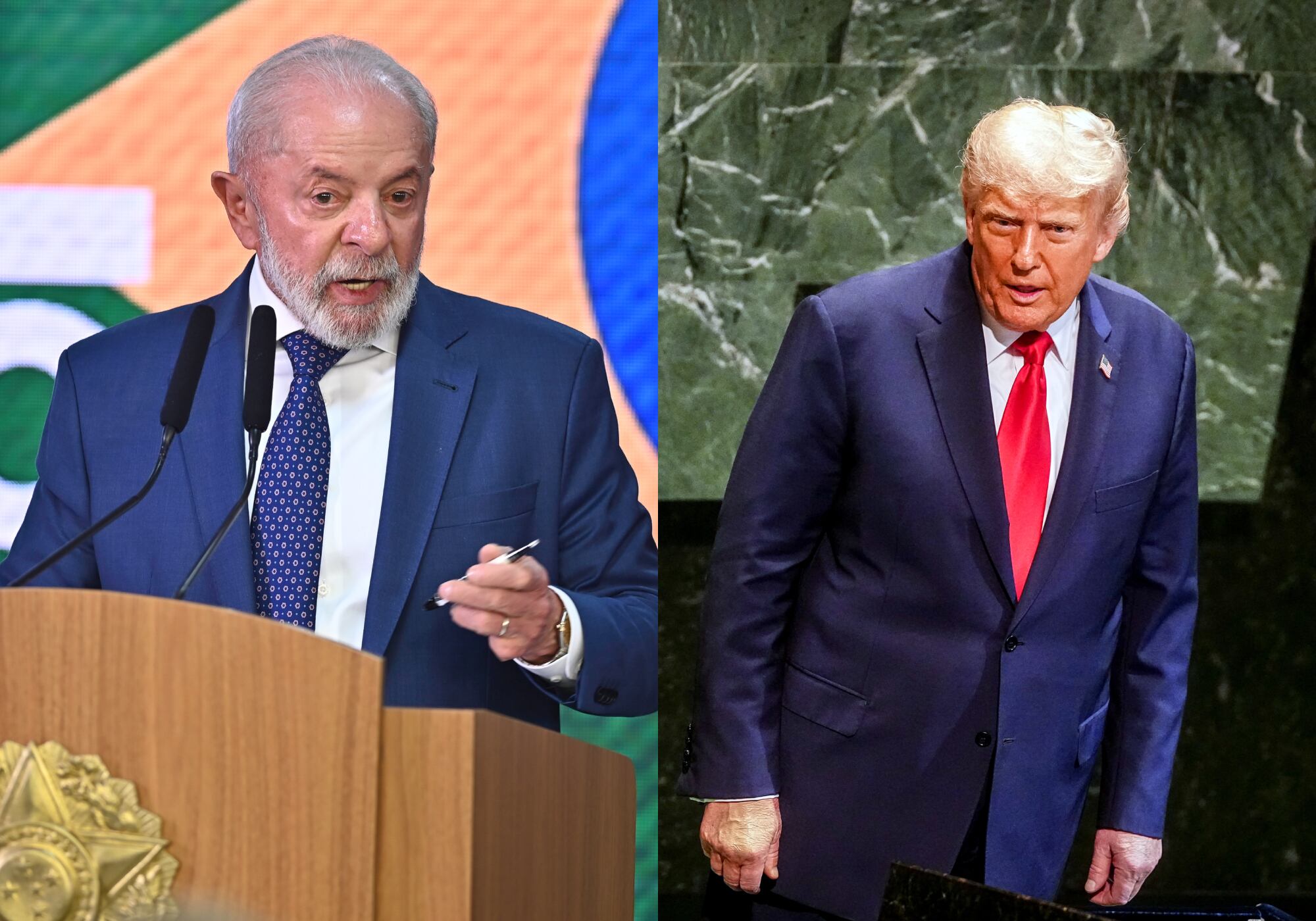 Lula Da Silva y Donald Trump. Fotos: Getty Images.