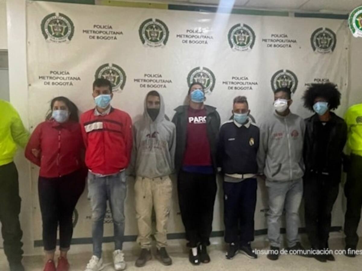 Cae banda de sicarios en Bogotá