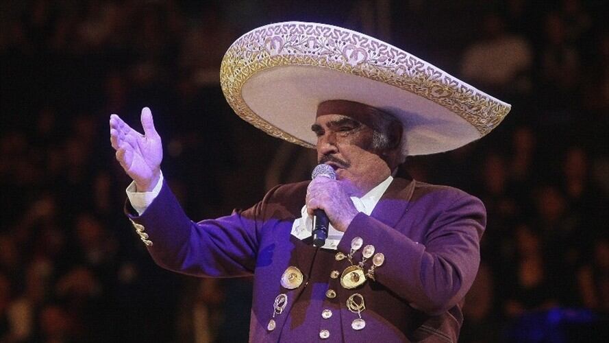 Vicente Fernández se presenta en el HP Pavilion en California. Foto: Getty Images/John Medina
