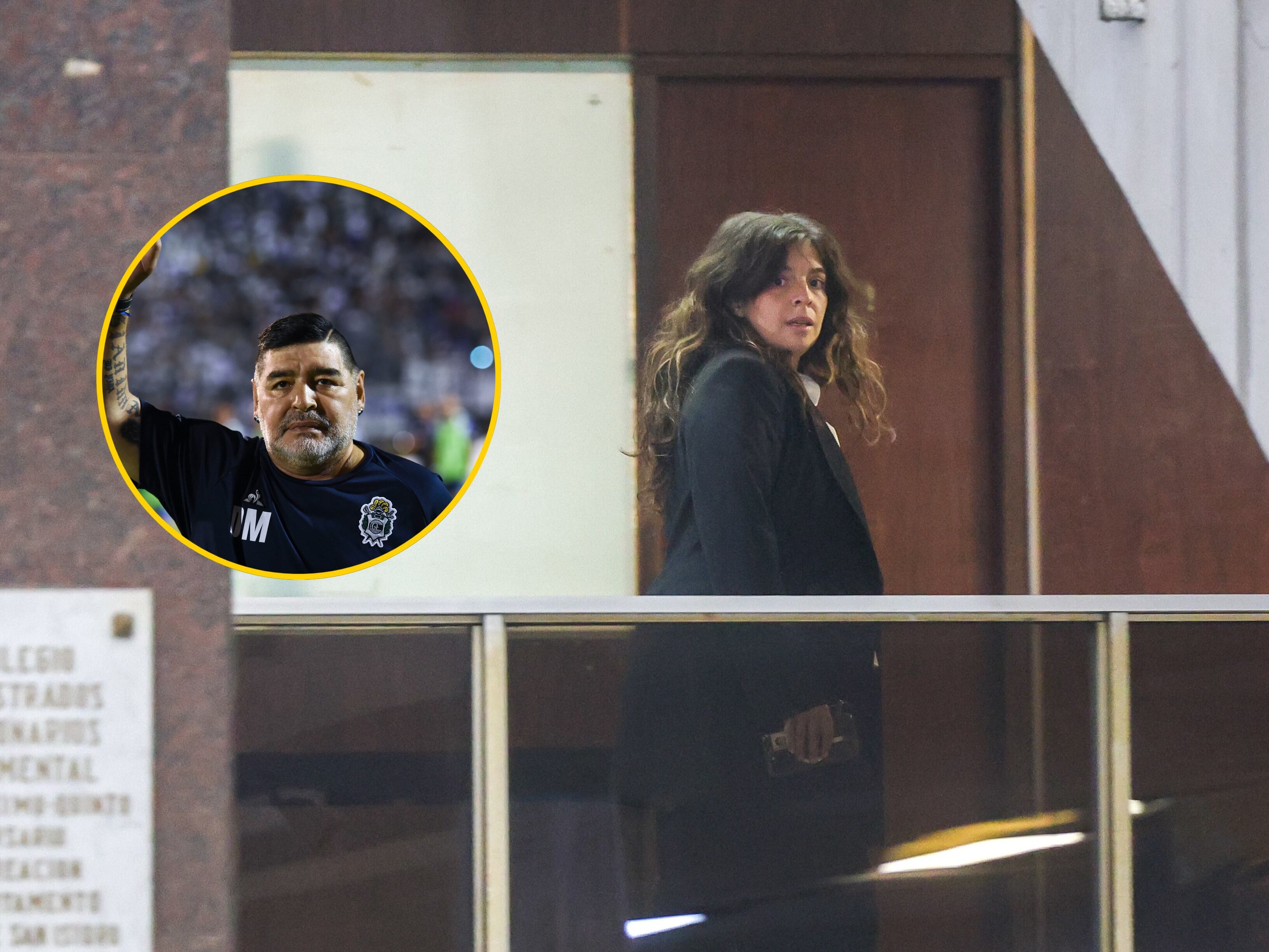 Dalma Maradona, hija de Diego Armando Maradona, asiste al juicio contra siete profesionales de la salud por la muerte de su padre. FOTO: EFE/ Juan Ignacio Roncoroni
