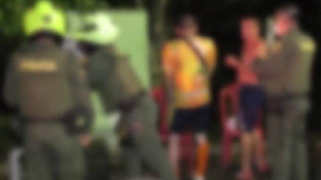 Fiestas clandestinas . Foto: Policía Bucaramanga.