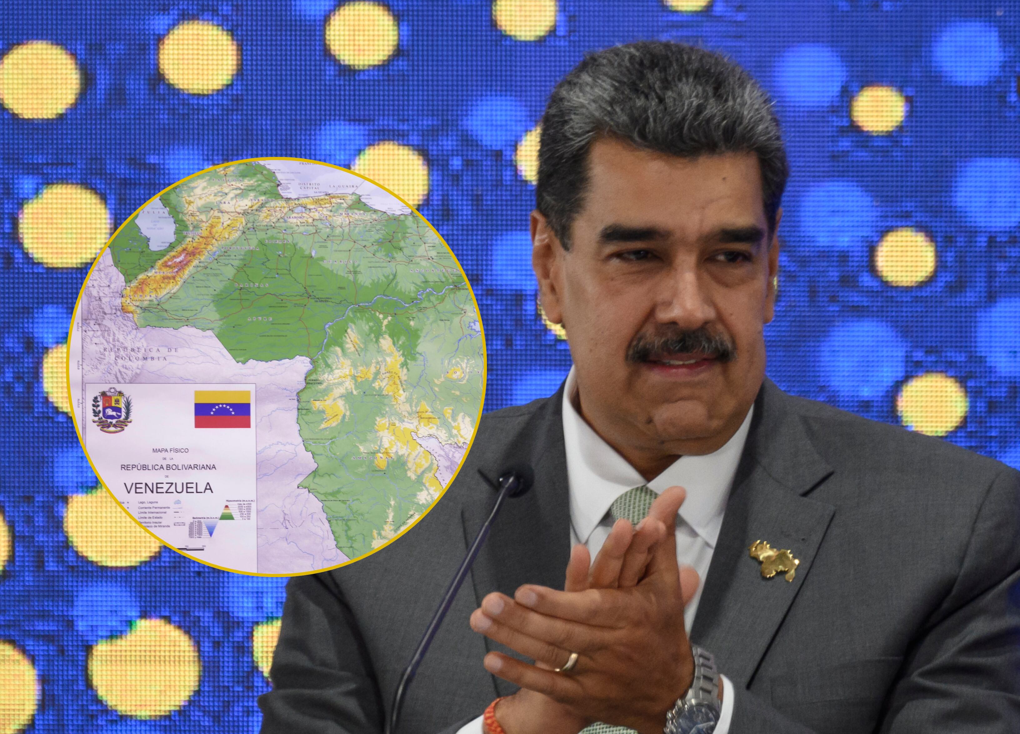 Nicolás Maduro y "nuevo mapa de Venezuela" | Foto: GettyImages y W RADIO