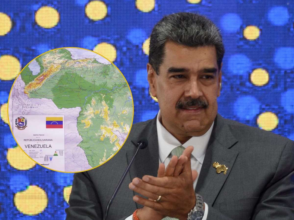 Así es el “nuevo mapa de Venezuela” oficializado por Maduro: incluye al Esequibo