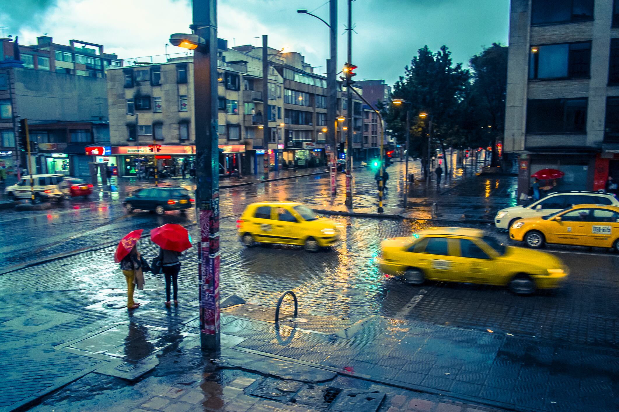 Lluvias en Bogotá. Foto: Getty Images.