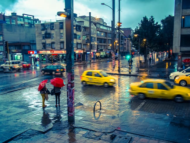 Lluvias en Bogotá. Foto: Getty Images.