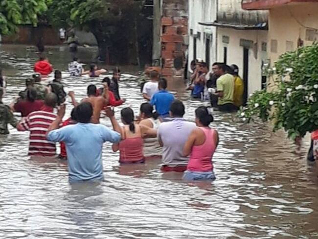 Invierno deja más de 300 afectados en el Tolima. Foto: Ejército Nacional